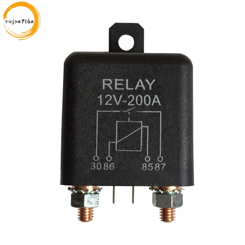 Rơle 4 chân thường mở 12V 200A - Sạc chia rẽ ô tô hạng nặng
