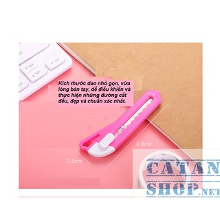 Bộ 5 Dao Rọc Giấy Mini Siêu Cute Tiện Ích Văn Phòng, Dao Cắt Giấy Văn Phòng Phẩm Nhiều Màu Xinh Xắn