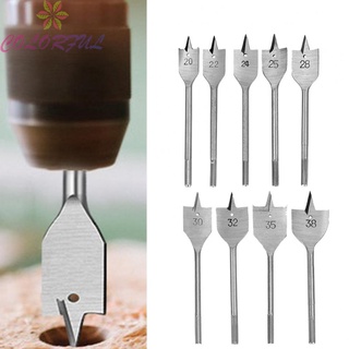 【COLORFUL】Drill Bit 20mm-38mm Flat Drills Flat Wood HRC50-HRC58 Special Designed