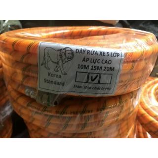 Dây rửa xe 15m 5 lớp áp lực cao dùng cho máy rửa xe mô tơ chuyên dụng