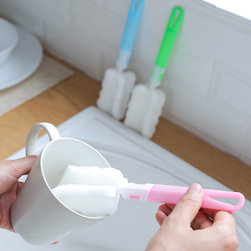 Cọ rửa ly cầm tay nhiều màu sắc tiện dụng