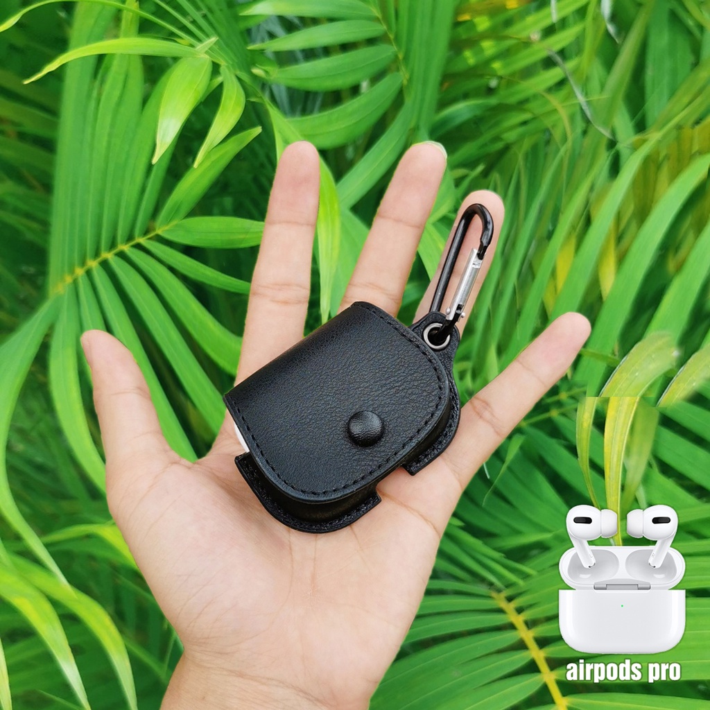 bao da airpod nắp gập (4 màu da tùy chọn)