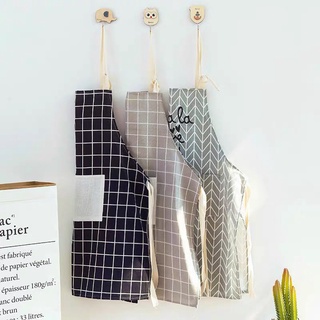 Tạp dề cotton+lanh thiết kế đơn giản hiện đại cho nhà bếp 88208