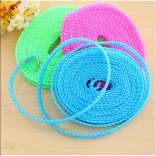 COMBO 2 Cuộn Dây Phơi Đồ, Phơi Quần Áo DÀI 5 MÉT - Sợi Cước Bện Siêu Chắc, Có Nhiều Lỗ Móc Chống Bay, Trượt vrg1117