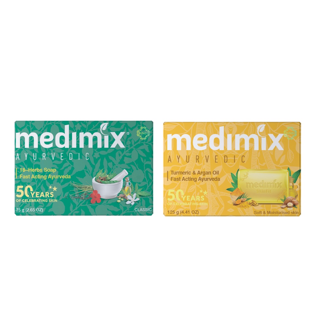 Ảnh Combo xà phòng Medimix 18 loại thảo dược 125g/bánh - Nghệ Argan 125g/bánh 1