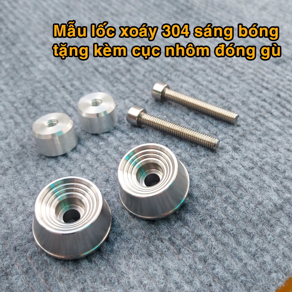 gù tay lái inox 304 nhiều mẫu: gù chống rung, gù sh, gù ab, gù thái ...