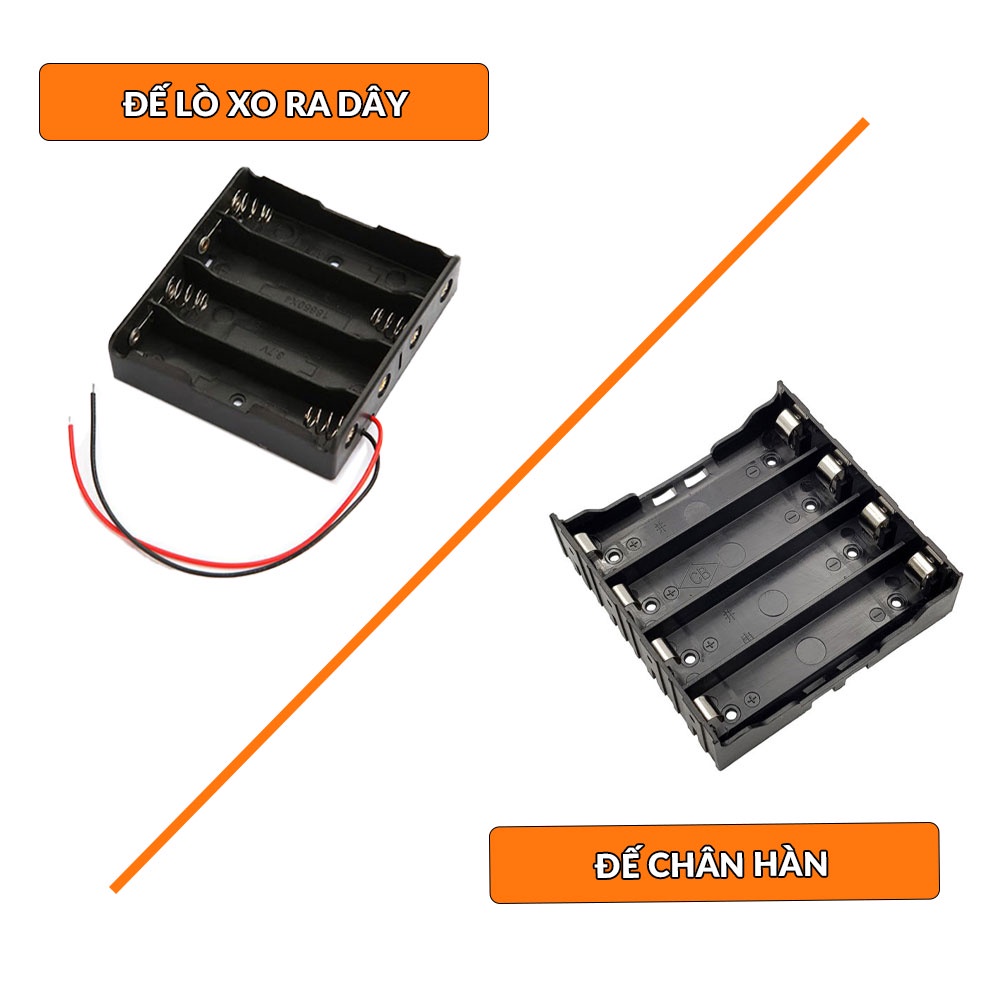 [NSHOP] Đế pin 18650 1 cell | 2cell | 3cell | 4 cell, Hộp đế pin ra dây ...