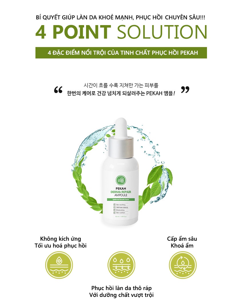 Mô tả Serum PEKAH phục hồi tái tạo da PEKAH Derma Repair Ampoule 50ml - 1