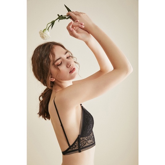 Áo lót nữ ren mặc váy áo Hở Lưng, Áo ngực bra Chữ U Không Gọng, Bralette khoét sâu AB07 [95's House]