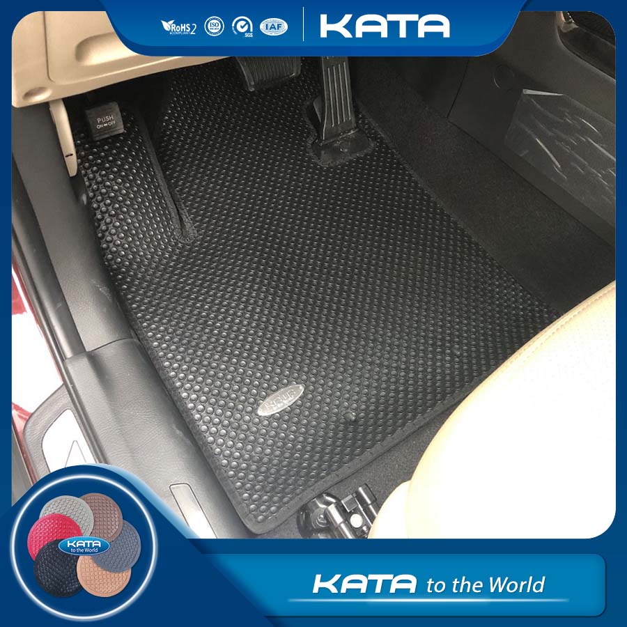 Thảm lót ô tô KATA cho xe Kia Sorento (2014-2020) 7 chỗ ngồi - Khít với sàn, Chống thấm, Không mùi, Không ẩm mốc