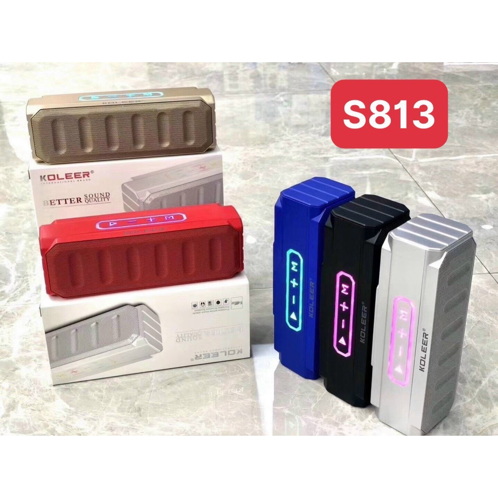 Loa bluetooth KOLEER S816 S813 hỗ trợ USB/TF/AUX/FM - âm thanh cực hay ...