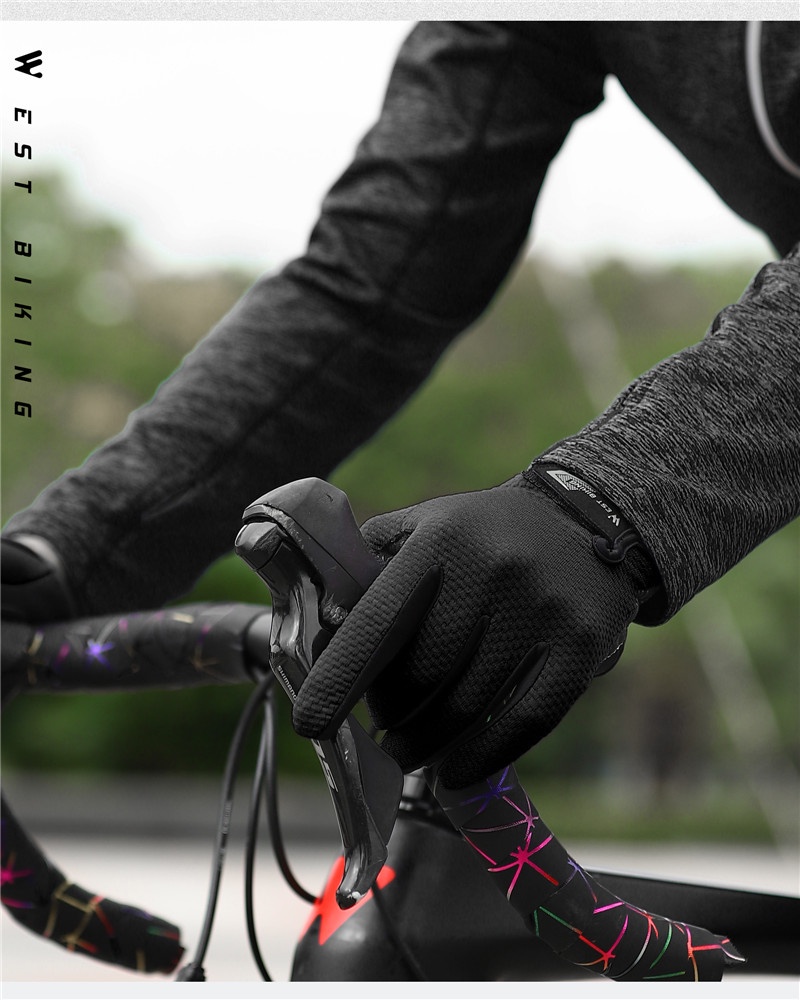 Mô tả Găng tay WEST BIKING chống nắng thoáng khí cho hoạt động ngoài trời/đi xe máy - 2