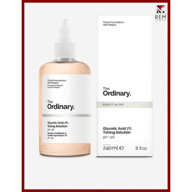 Nước Hoa Hồng Tẩy Da Chết Aha The Ordinary Glycolic Acid 7 Toning