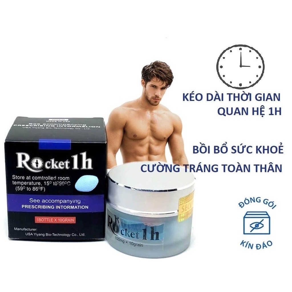 [Chính hãng] Rocket 1h – Tăng cường sinh lý nam – Tráng Dương Bổ THận – Kéo dài thời gian Q.hệ