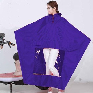 Áo mưa Cánh Dơi vải dây dù, áo mưa choàng có lỗ gương đi xe máy