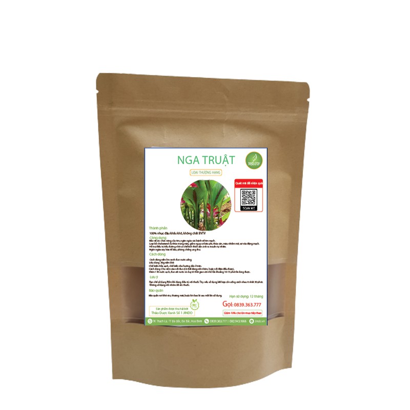 [Mã BMTTC60K giảm đến 60K đơn 50K] Nga truật khô thượng hạng JINDO 1kg