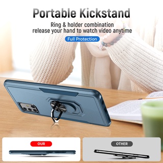 Ôp Điện Thoại Cứng Viền tpu Dẻo Kèm Giá Đỡ Nhẫn Chống Sốc / Rơi Cho samsung galaxy a51 a71 a52 a72 a53 a73 Ốp