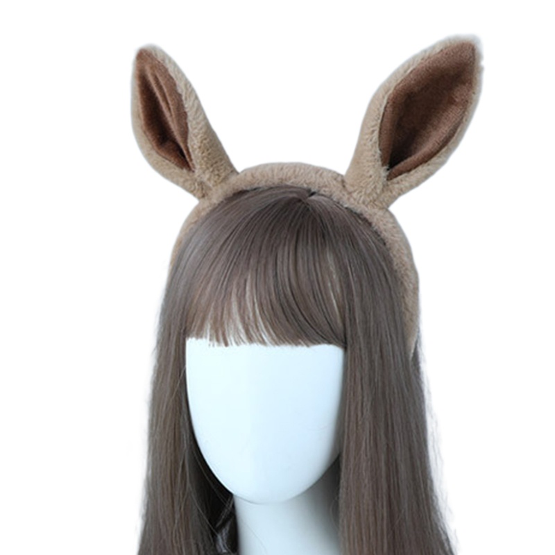 Jenniferab Động Vật Tóc Vòng Lông Thú Giả Dunkey Tai Làm Bằng Tay Mô Phỏng Động Vật Tai Halloween