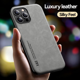 Ốp Điện Thoại Thông Minh Da Cao Cấp Cho iphone 16 15 14 Plus Pro max Da Cảm Thấy Ma Thuật Vỏ Điện Thoại Di Động Da Mềm Bao
