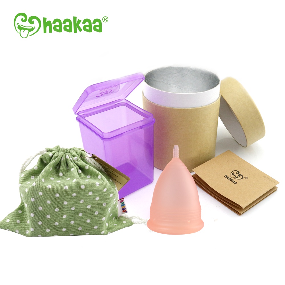 Mô tả Cốc nguyệt san cao cấp thân ngắn Flowcup Haakaa. Chất liệu silicone cao cấp, an toàn - 3