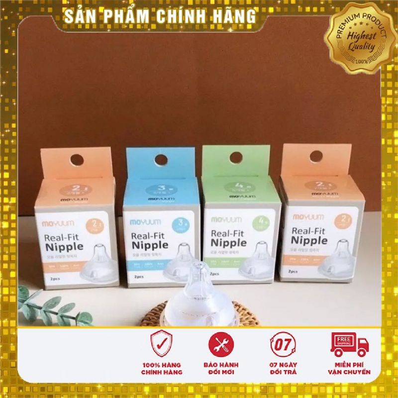 Núm ty MOYUUM chính hãng lắp vừa nhiều bình cổ rộng | Shopee Việt Nam