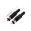 BTM 20 Chiếc Đen Đỏ Hàn RCA Nam Cắm o Đầu Nối Bộ Chuyển Đổi Video