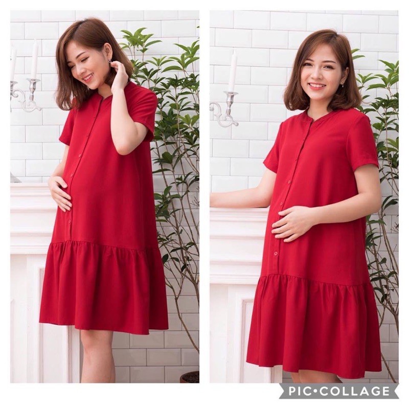 (XẢ LỖ )Váy bầu công sở - đầm bầu mùa hè - váy cho mẹ sau sinh chất đẹ nhẹ không nhăn