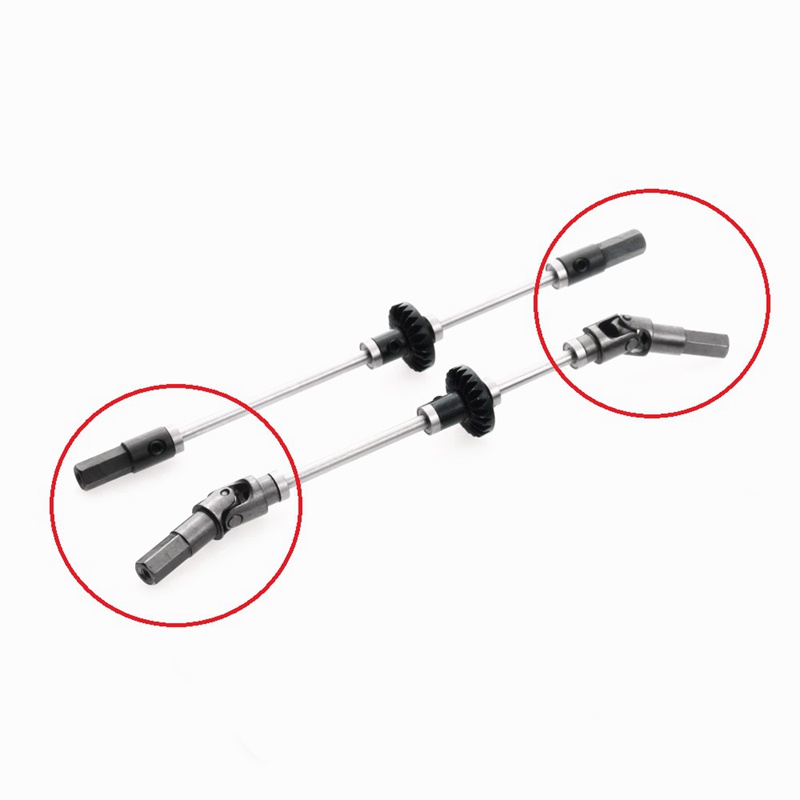 4 Kim Loại Trục Trước Trục Truyền Động Trục Sau Trục Cho WPL C14 C24 C34 B14 B24 B36 MN D90 MN99S RC Xe Nâng Cấp Phần