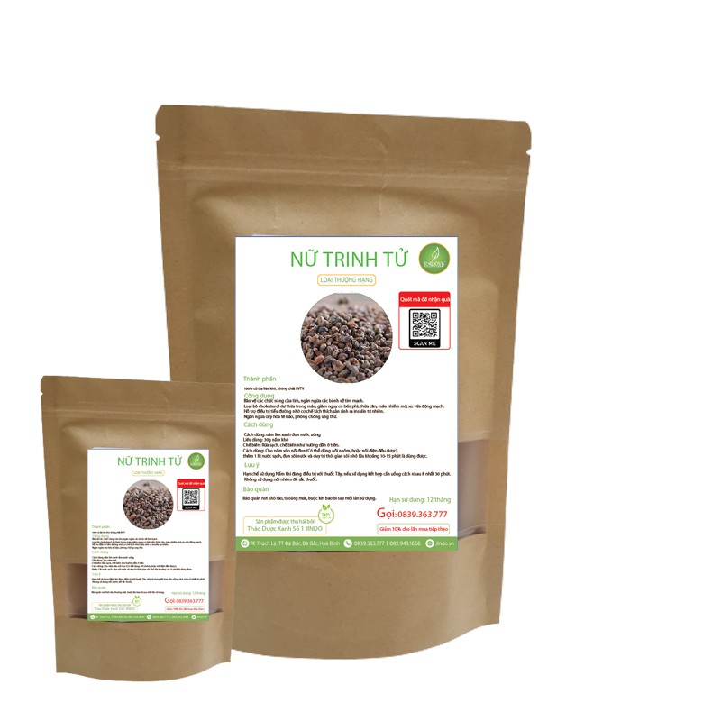 [Mã BMTTC60K giảm đến 60K đơn 50K] Nữ trinh tử khô thượng hạng JINDO 1kg