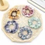 Dây buộc tóc scrunchies bản to lớn màu pastel trắng đen trơn cao cấp iLita set cột tóc dễ thương sang trọng