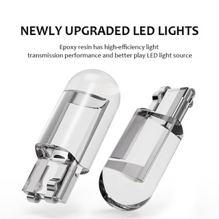 Set 2 Bóng Đèn LED Ánh Sáng Trắng / Xanh Dương 3000K 6000K W5W 194 T10 Chuyên Dụng Cho Xe Hơi