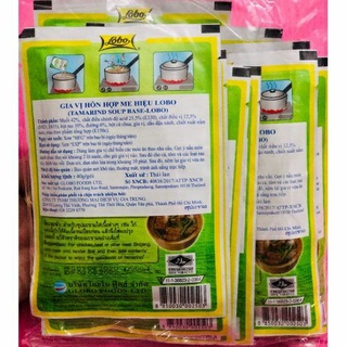 Gia vị bột me nấu canh chua / Lẩu me gói 40gr hiệu Lobo Thái. Chính hãng