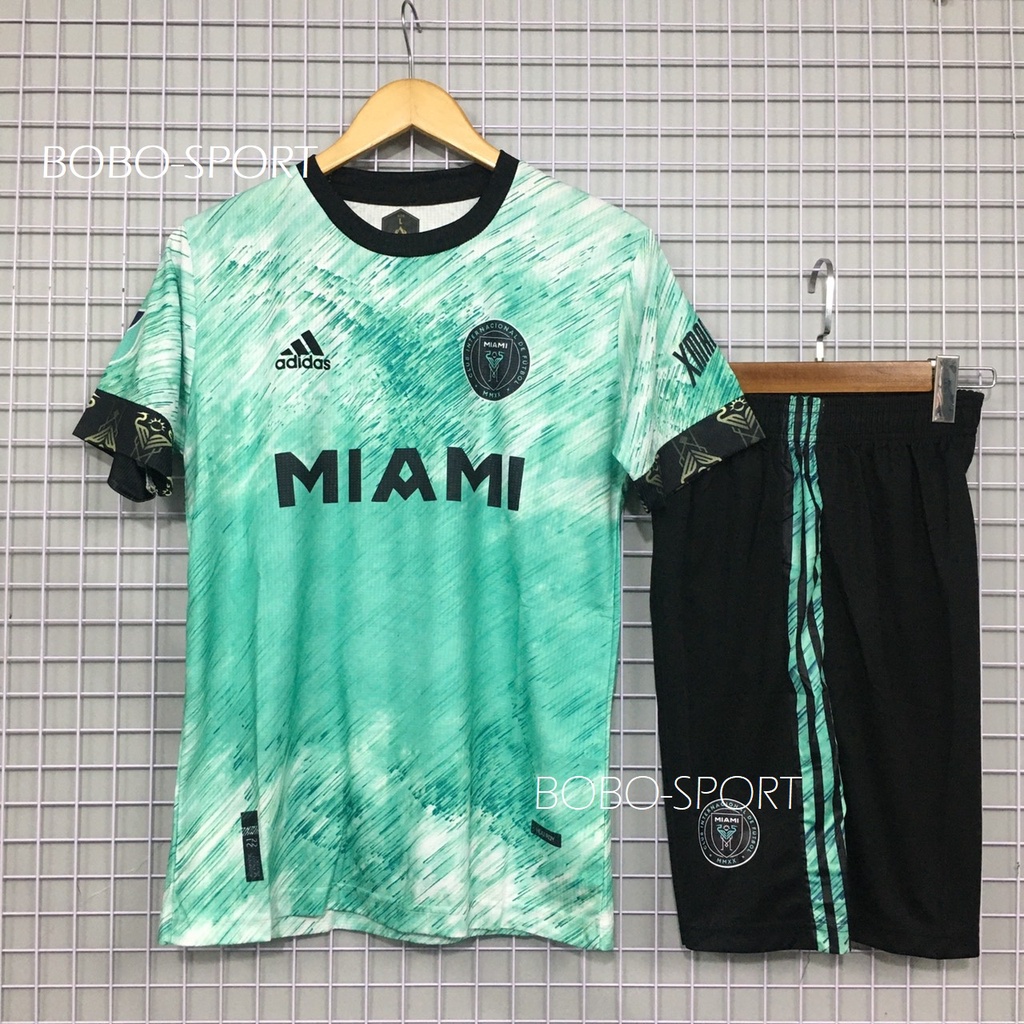 Bộ Quần Áo Đá Banh Clb Inter Miami Xanh Ngọc 2023 Thun Mè Cao Cấp Cận Fex  Thái- Flg | Shopee Việt Nam