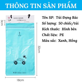 50 Túi Đựng Rác Treo Sau Ghế Ô Tô Tiện Lợi