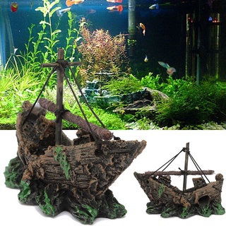 Thuyền Trang Trí Bể Cá
