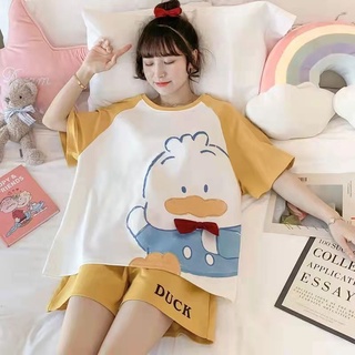 Bộ Đồ Ngủ Ngắn Tay Thiết Kế Dễ Thương Dành Cho Nữ