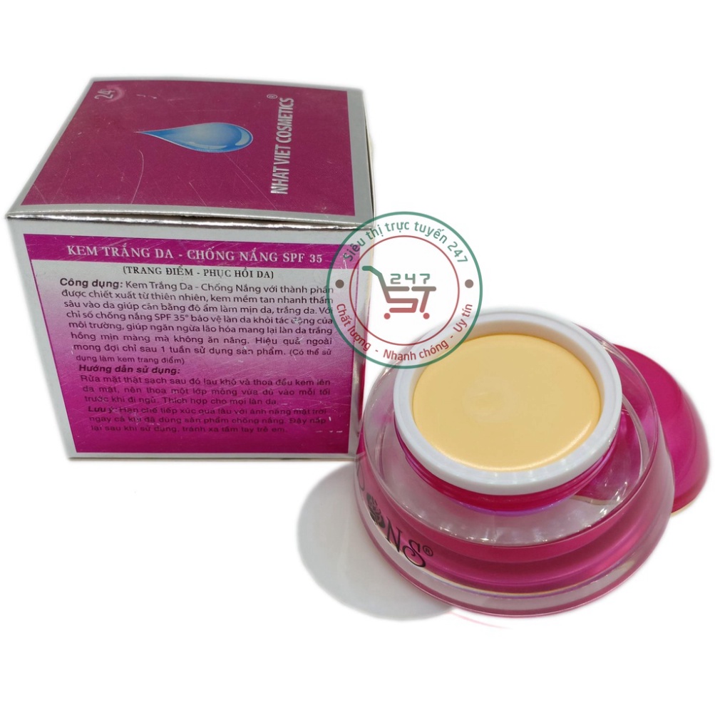 Kem dưỡng Trắng da mặt Chống nắng Giữ ẩm Ngừa lão hóa  ERons 17.2g (Hồng-Xám)