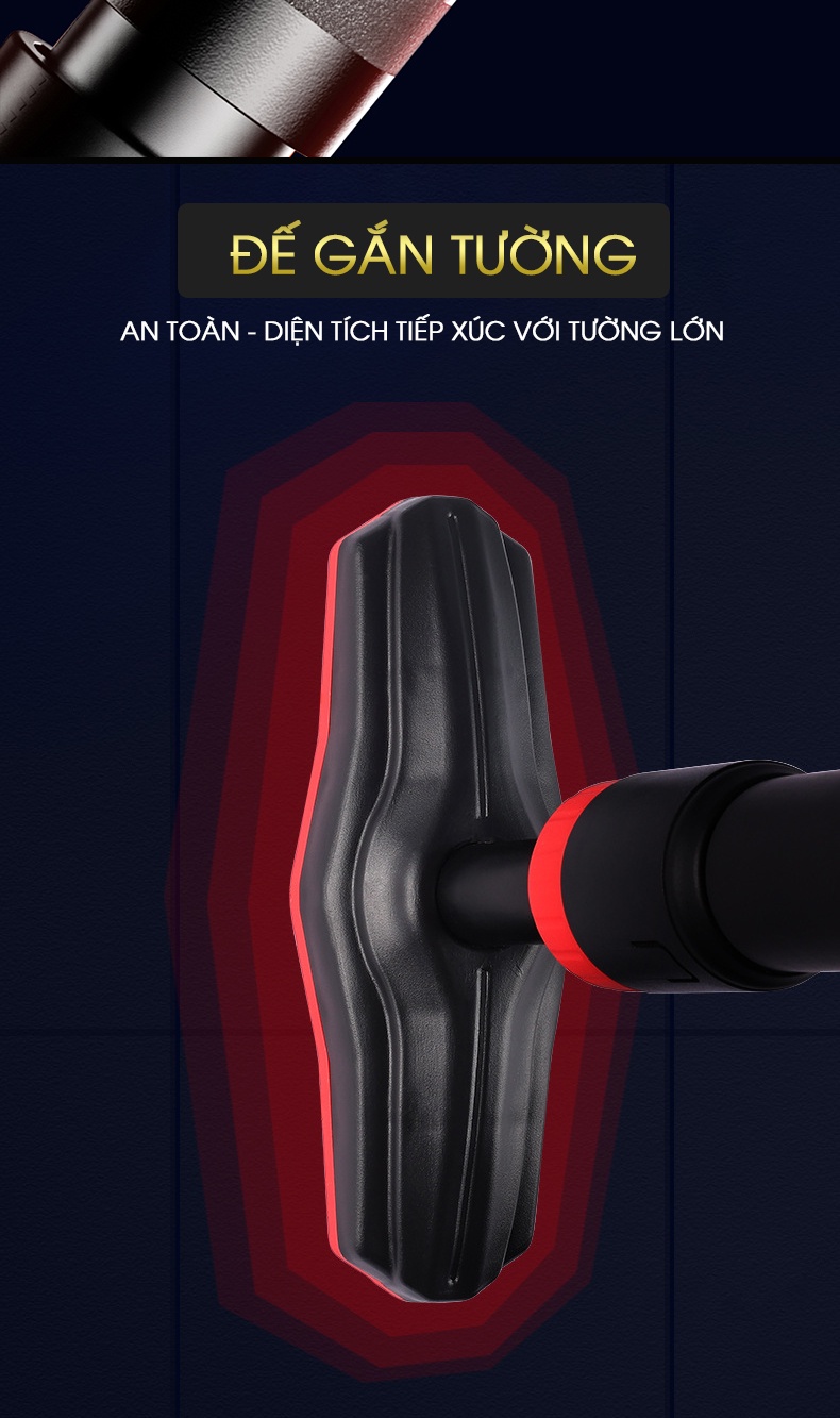 Mô tả Thanh xà đơn gắn cửa, xà đơn treo tường GoodFit chịu lực 200kg, chốt khóa chông trượt tập luyện tại nhà GF201PU - 7