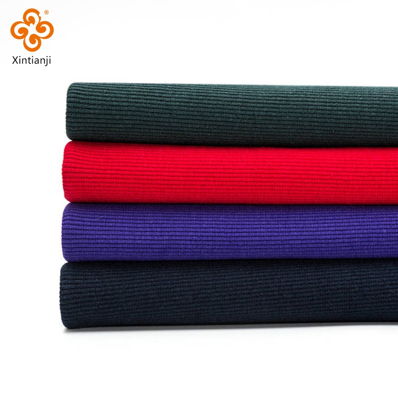 Màu Nguyên Chất Kain DIY Cotton Co Giãn Lycra Ribbing Vải Tự Làm Vải Co Giãn Cho Còng 50x120cm K302876
