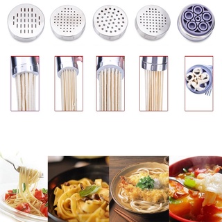 Khuôn Máy Ép Làm Bún Tươi, Mỳ Sợi, Mì Nui Mini 5 Đầu Cắt Inox Cho Nhà Bếp Gia Đình