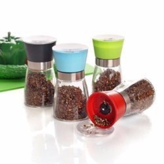 Cối xay tiêu, xay hạt khô cao cấp bằng thủy tinh.