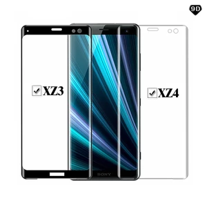 Kính cường lực toàn màn hình cong 3d cho Sony Xperia 1 4 5 8 10 Ii Iii Xz3 Xz4 Xz5