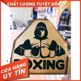 Giá treo huy chương Boxing, 58x22cm, mùa RichGold, chữ đen mờ sang chảnh