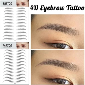 Miếng dán lông mày giả 4d tự nhiên kháng nước quyến rũ thời trang