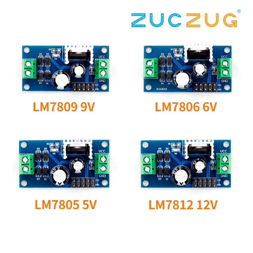 Bộ điều chỉnh điện áp ba đầu cuối LM7805 LM7806 LM7809 LM7812 DC / AC ...