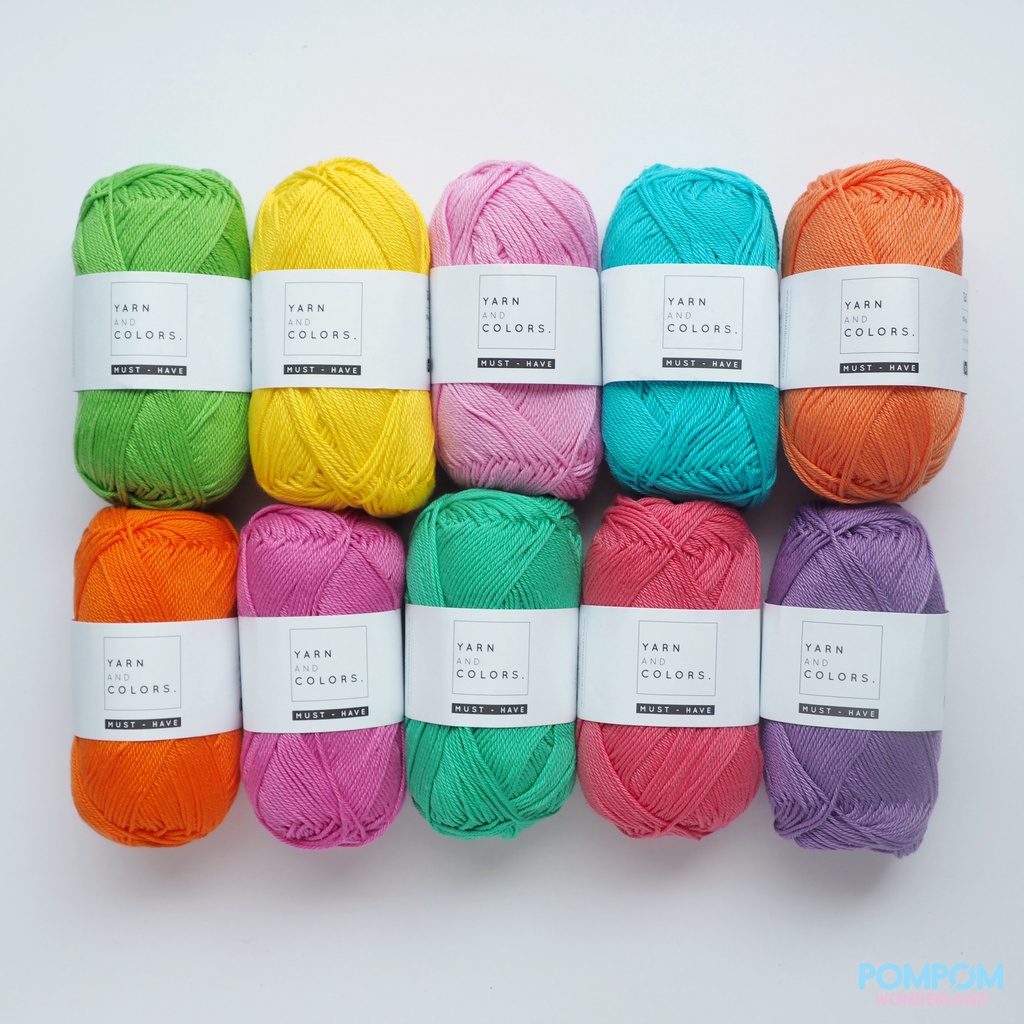 Len Cotton Yarn and Colors MUST-HAVE 50g (Tông màu tươi) | Shopee Việt Nam