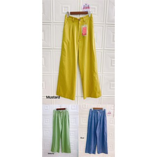 [JUNE LINEN] Q10 Quần dài LINEN ống 24cm, lưng cao NHIỀU MÀU. Lưng sau thun. Có Bigsize.