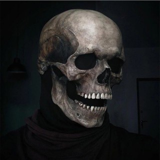 Mặt nạ đầu lâu kinh dị dành cho người lớn Ma cosplay mũ bảo hiểm Mặt nạ trang phục tiệc Halloween