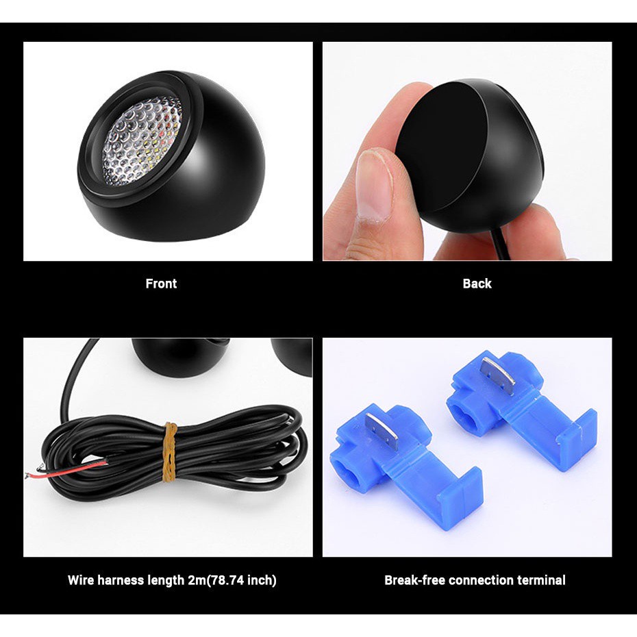 Đèn lùi ô tô LED SEAMETAL T20 T10 W5W 12V chống thấm nước đa năng