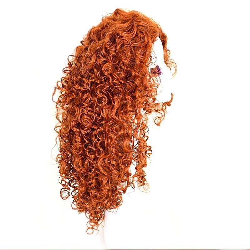 YB1 - Tóc giả Công chúa Brave Merida từ Pixar với tóc xoăn mềm mại cho cosplay và chụp hình